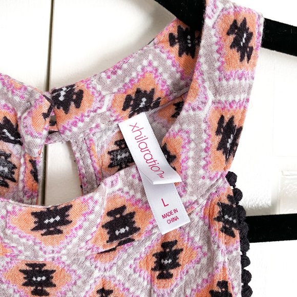 Xhilaration Floral Aztec Lace Top - Picture 2 of 5